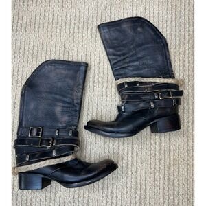 Freebird Drove Western Boots size 7 Zippered Brown Patina